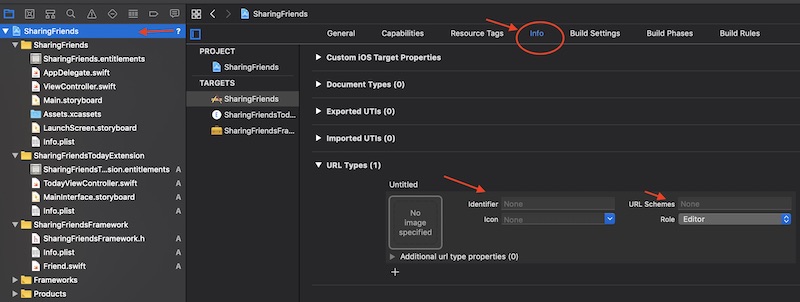 Create new Custom URL Scheme