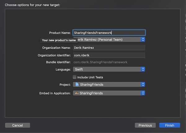 Create Framework